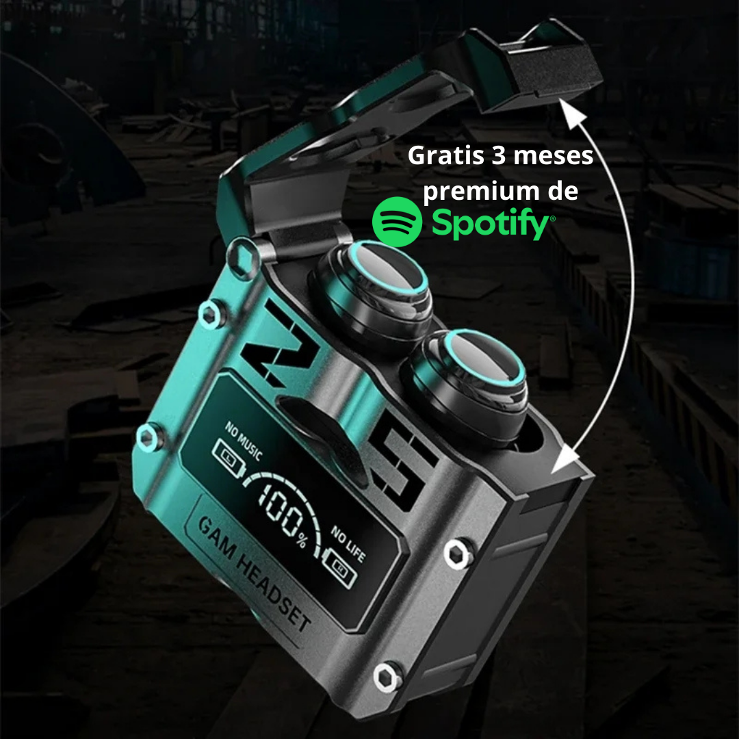 Gamheadphones® l audifonos inalambricos + 3 meses gratis de spotify premium.